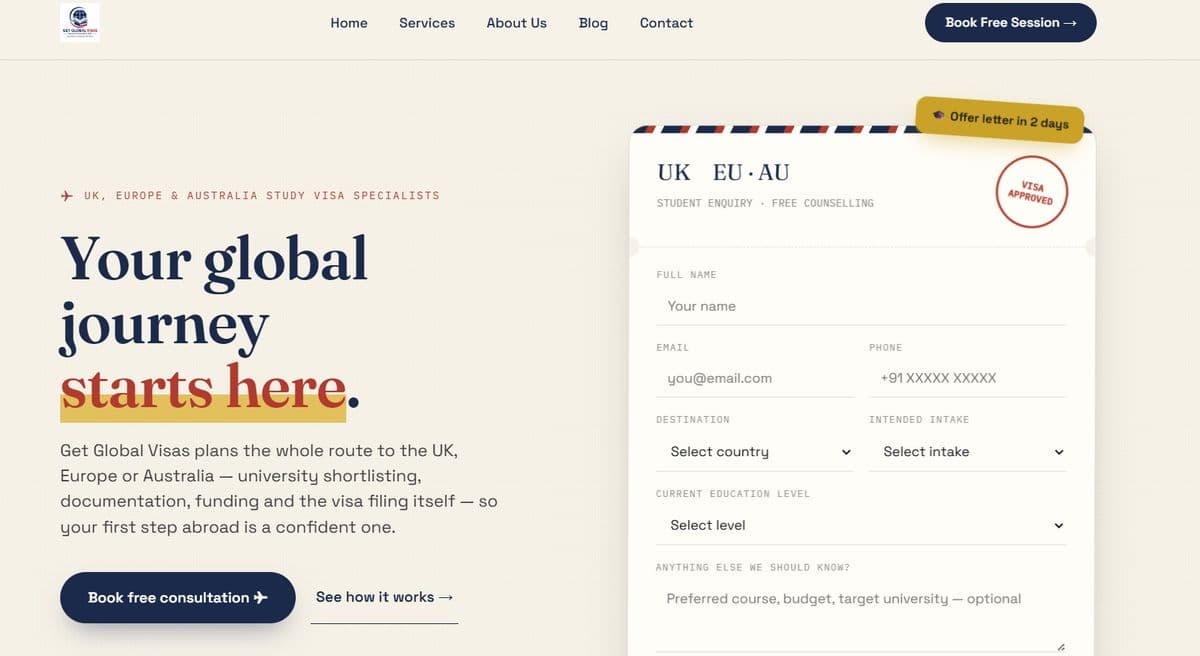 Get Global Visas — Home